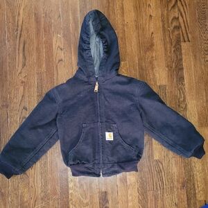 Youth Boy's Full Zip Carhartt jacket Blanket Lined, sz XS (4/5)